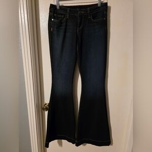 Dark Blue Flare Bellbottom Jeans Size 27